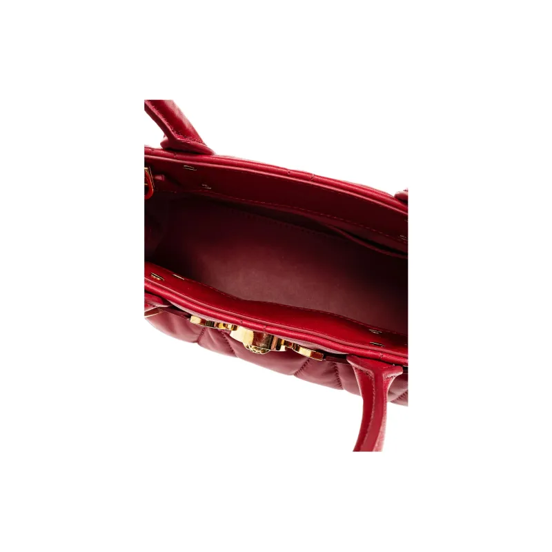 FANSIZHE Medusa '95 Genuine Leather Shoulder Bag, Crossbody Bag, Handbag Women's Red-4