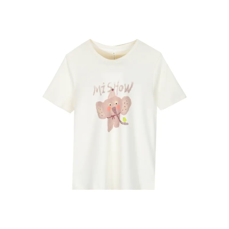 MISHOW T-Shirts Women's Apricot-0