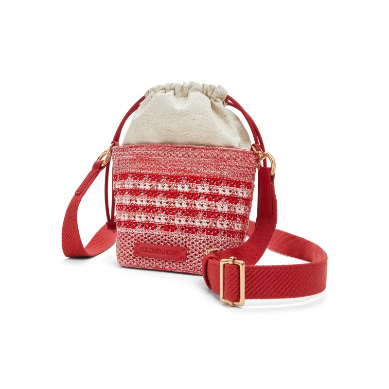 CHARLES&KEITH Small Ck Flyknit Mosaic Crossbody Bag Regular Women's Multicolor-8