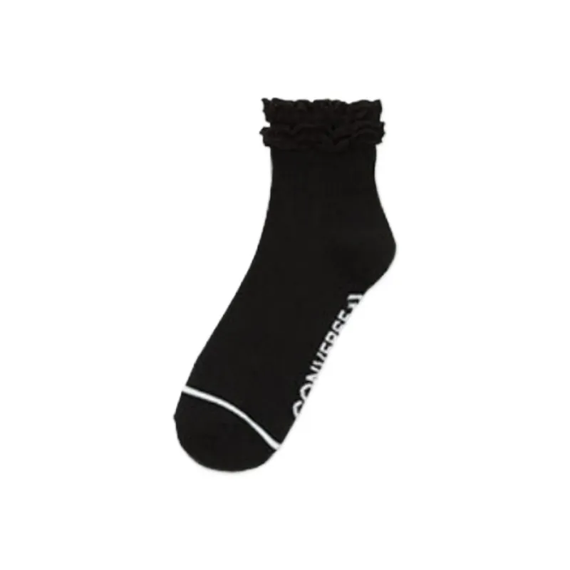 Converse 3 Pack Ruffled Quarter Socks-3