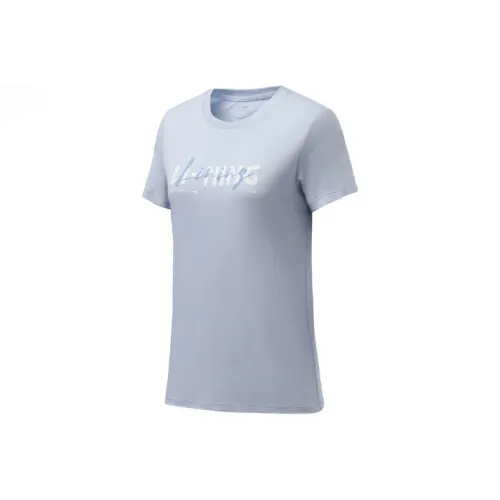 LiNing Training Series Regular T Shirt Women's Light Bright Blue