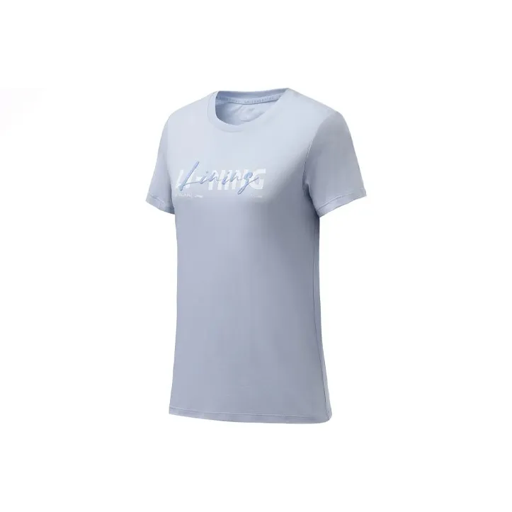 LiNing Training Series Regular T Shirt Women's Light Bright Blue-0