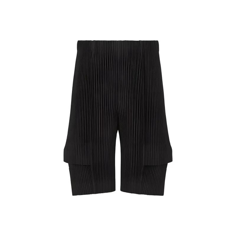 Homme Plissé Issey Miyake Pleated Cargo Shorts-0