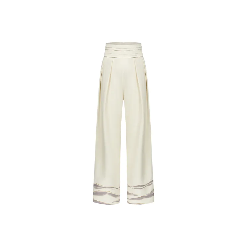 CNEW Casual Pants Unisex Ecru-0