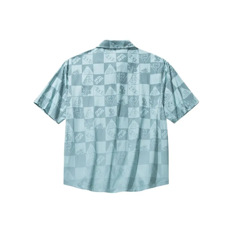 Anta Life Collection Shirt Unisex Sky Blue/All Over Print-1