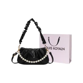 LOUIS ROYALN PU Shoulder Bag, Crossbody Bag Women's Black/Purple/Yellow/Ecru/Pink