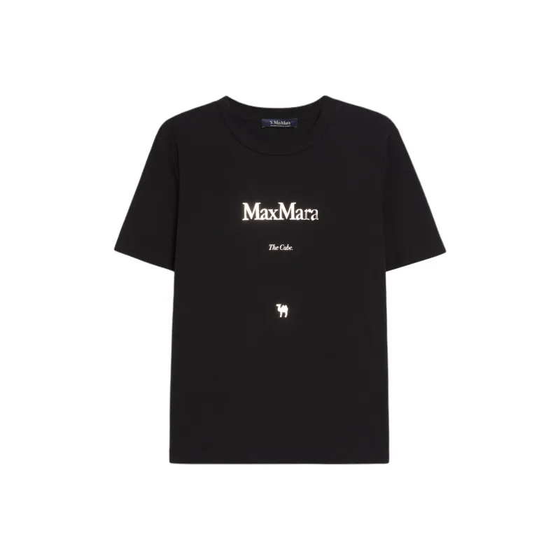 'S MAX MARA Crewneck Short Sleeved T Shirt-0