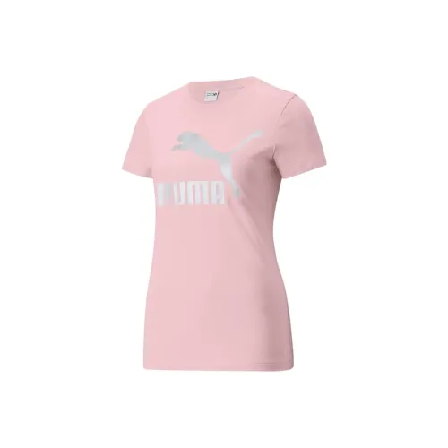 PUMA Set in Sleeve T Shirt Women's Pink