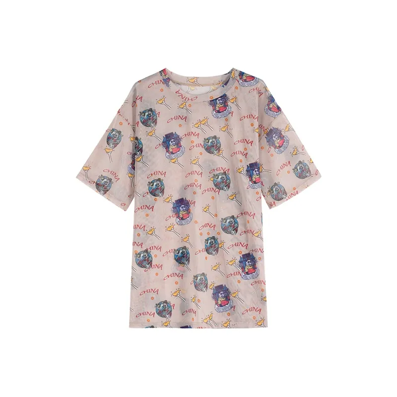 JK&JS Crew Neck Loose Fit Other Short-Sleeved T-Shirt Women's-7