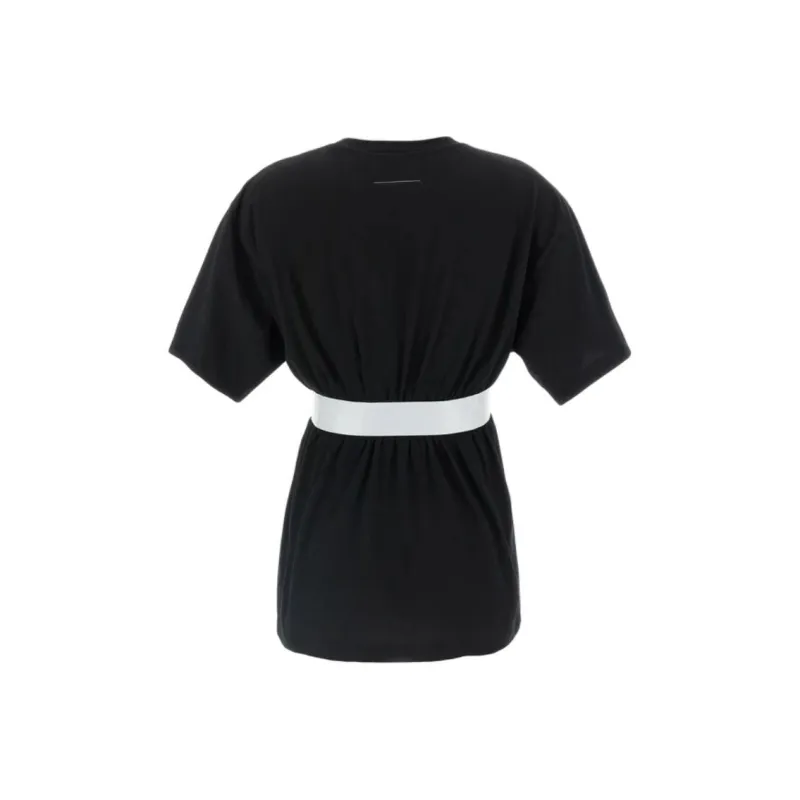 MM6 Maison Margiela Tape embellished T shirt-1