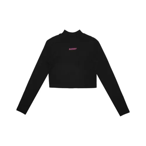 NERDY Long-Sleeved T-Shirt Women's Black