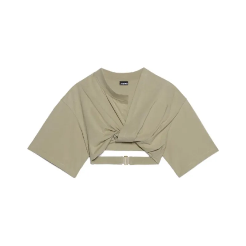 Jacquemus Le T Shirt Bahia Court 'Light Khaki'-0