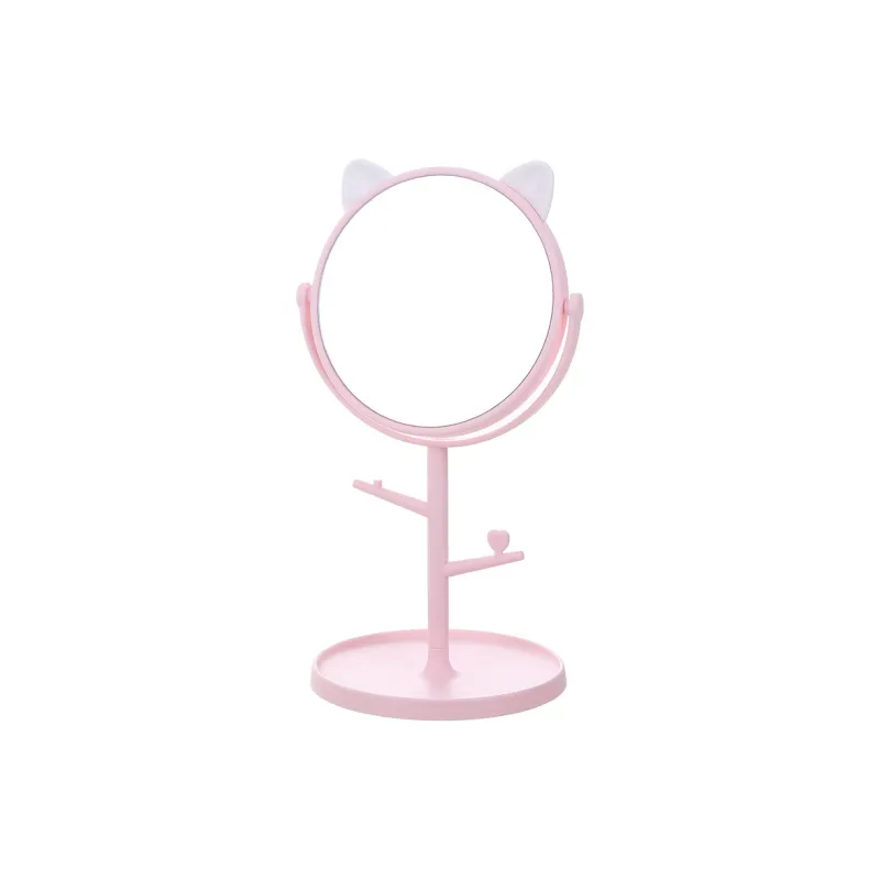 Gentle Welcome Cartoon Cute Cat Ear Single Sided Make Up Mirrors-7