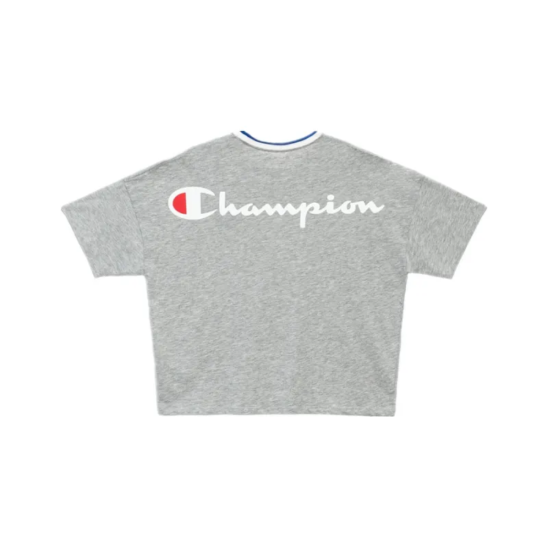 Champion T Shirts Women's Light Gray-0