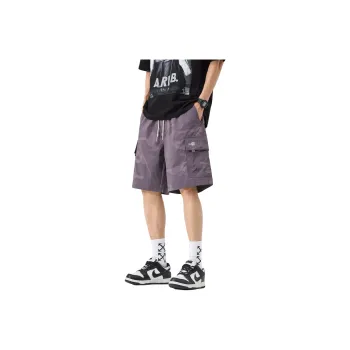 Menglaini Casual Shorts Unisex Purple
