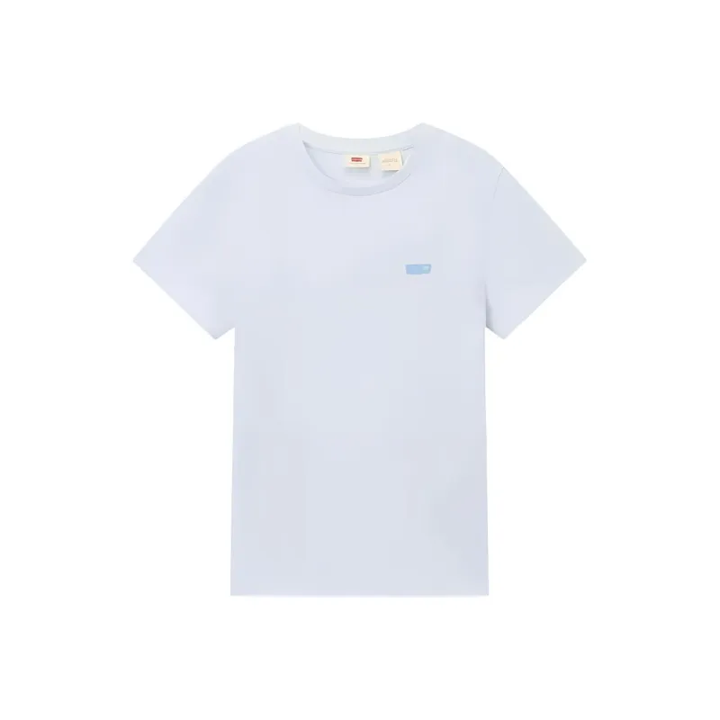 Levi's Classic Logo Casual Minimalist Style Knitted Fabric Crew Neck Business Casual Short Sleeved Women's-4