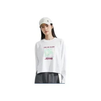 Calvin Klein T-Shirts Women's Moon White YAF