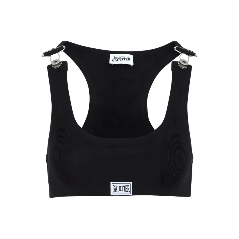Jean Paul Gaultier Racerback Cropped Top-0