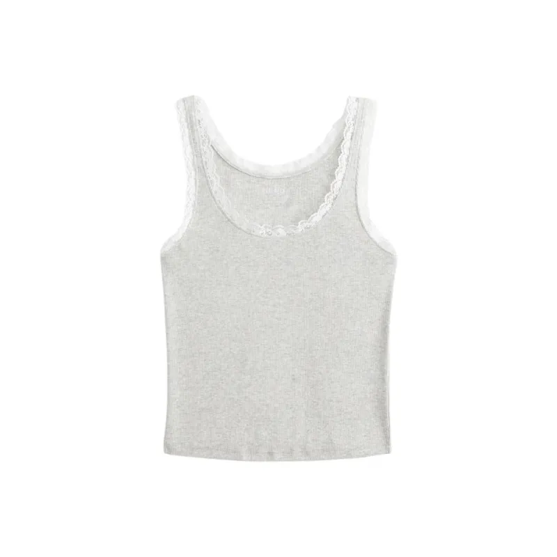 Hollister Tank Tops Women's Gray-0