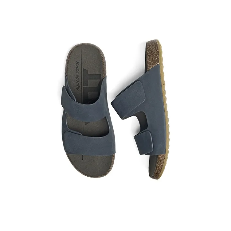 RED DRAGONFLY Rubber Sole Slip Resistant Slide Slippers Men's-17