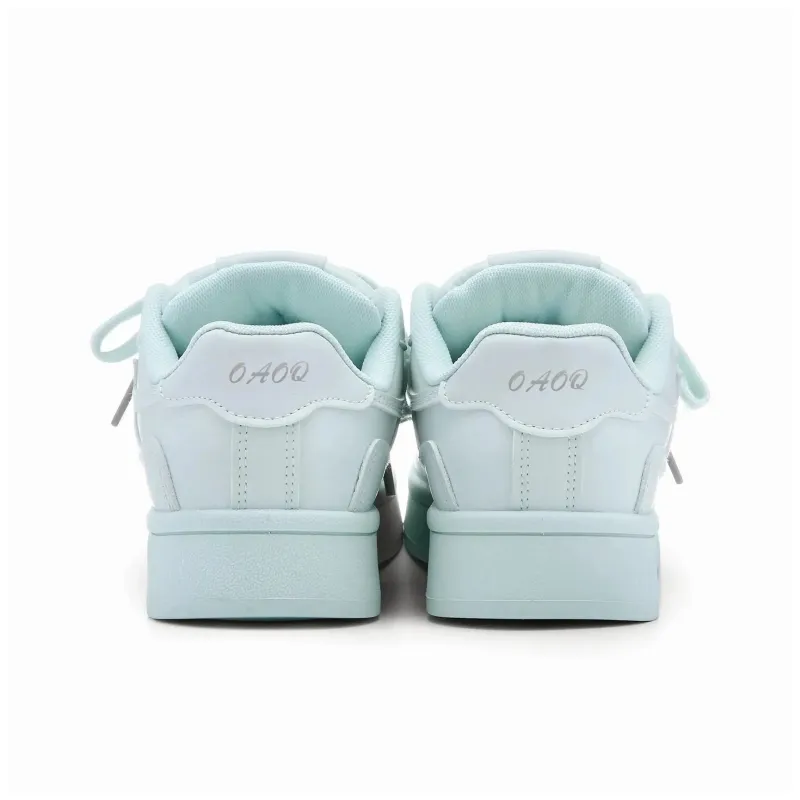 OAOQ Cushioning, Abrasion Resistant, Lightweight, And Breathable Low Top Platform Skateboard Shoes Unisex-13