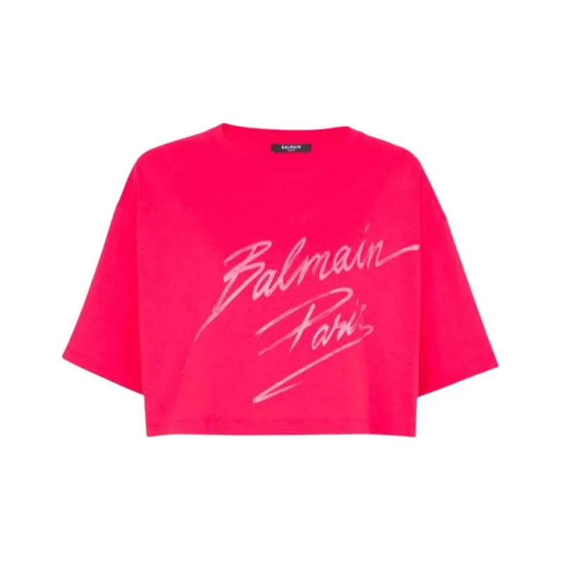 BALMAIN Cropped T shirt-0