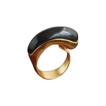 FOUNDRY BOUNDARY 925 Sterling Silver White Gold Plated Rings Unisex Gold/Silver