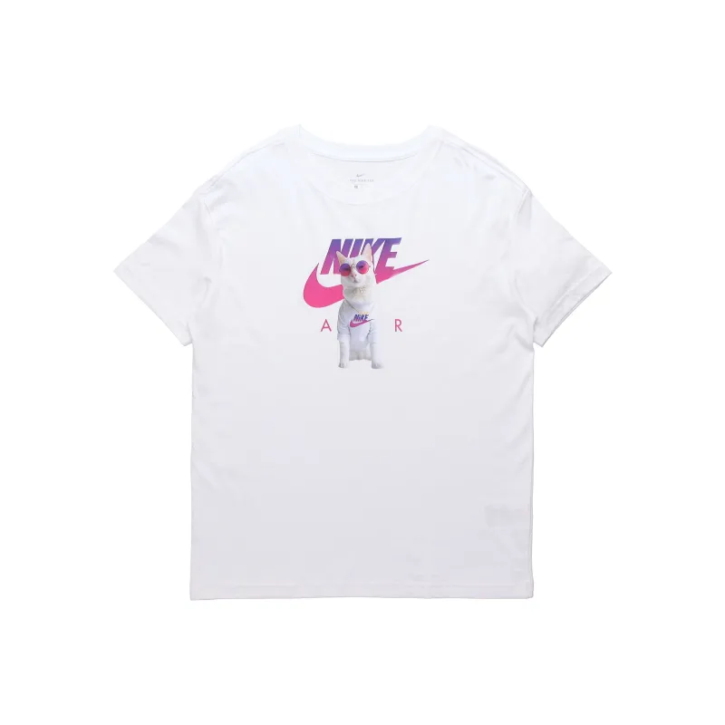 Nike T Shirts Women's White-0