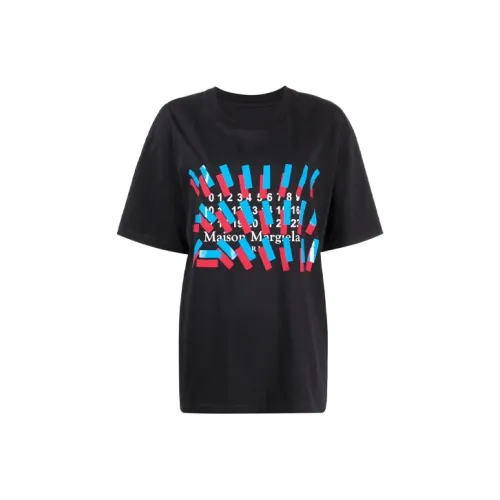 Maison Margiela SS21 Drop Shoulder Sleeve T Shirt Women's Black