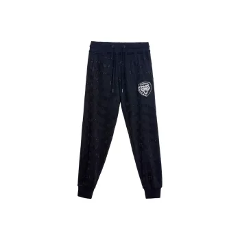 TCH Casual Pants Unisex Black With Black Logo