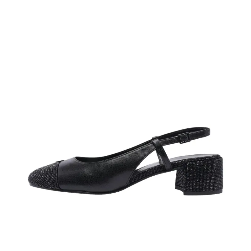TORY BURCH Chunky Heel High Heels 4.5cm Women's Black-0