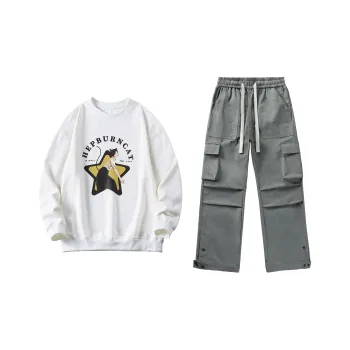 Hepburn Cat Sweatshirt Sets Unisex