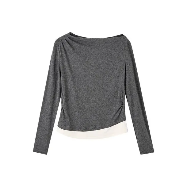 HDFULERN T Shirts Women's Gray-0