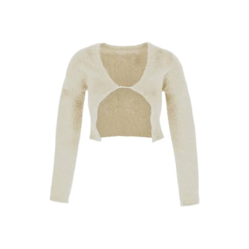 Jacquemus FW22 Crop Top Women's Ecru-0