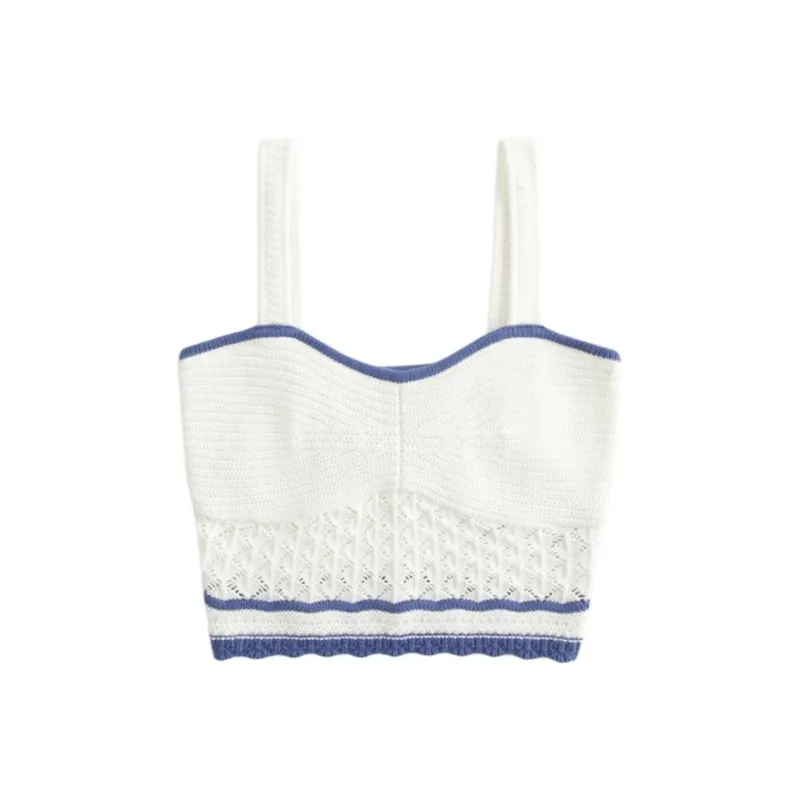 Hollister Tank Tops Women's White-0