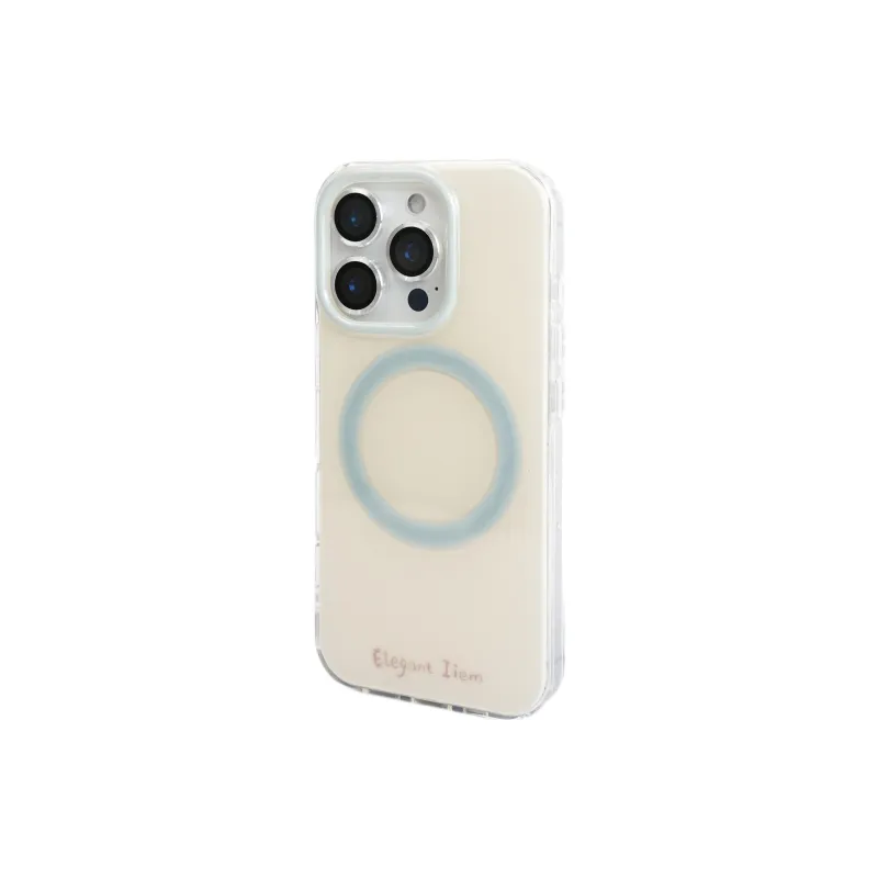 Sopi Acrylic Material Blue Apple Magnetic Stand Phone Cases Compatible With IPhone 16/15 Pro Max/Apple 13/14 Pro/Max-6
