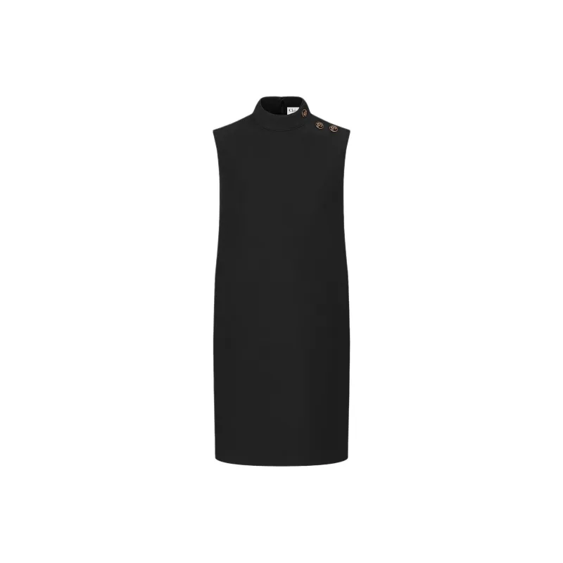 DIOR Sleeveless Dress Women's Black-1