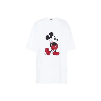 MIU MIU Drop Shoulder Sleeve T Shirt Women's White