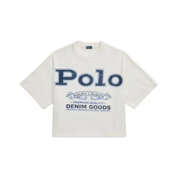 Polo Ralph Lauren Logo Printed Cropped T Shirt