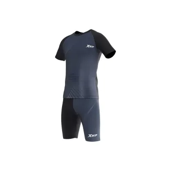 XTEP Swimsuit Set Men's Black Top+Black Pants
