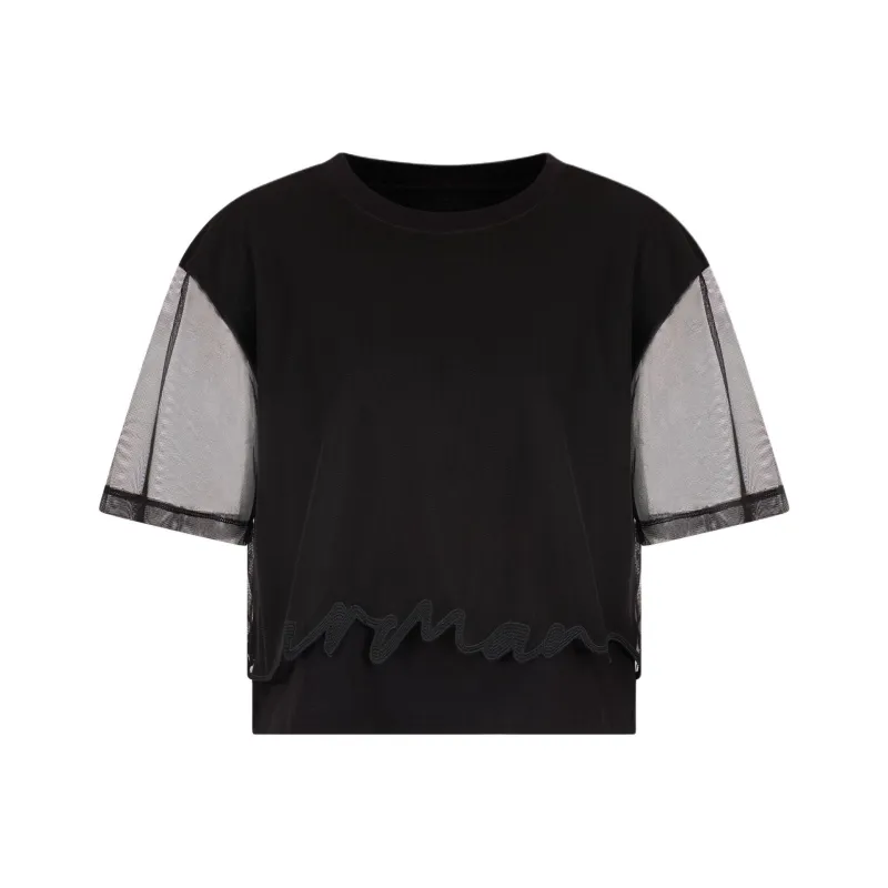 ARMANI EXCHANGEAE Regular T Shirt Women's Black-0