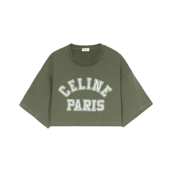 CELINE Crop Tops Women's Green