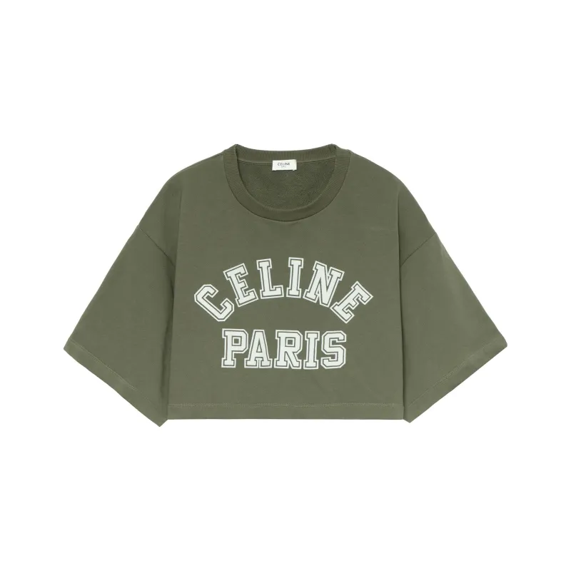 CELINE Crop Tops Women's Green-0