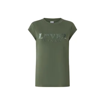 PINKO Logo Printed Crewneck T Shirt