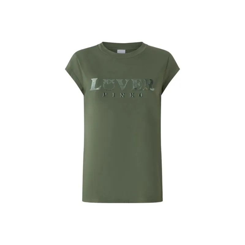 PINKO Logo Printed Crewneck T Shirt-0