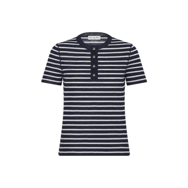 DIOR Regular T Shirt Women's Blue White-0