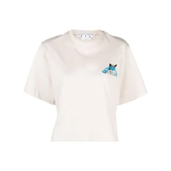 OFF WHITE Crop Tops Women's White