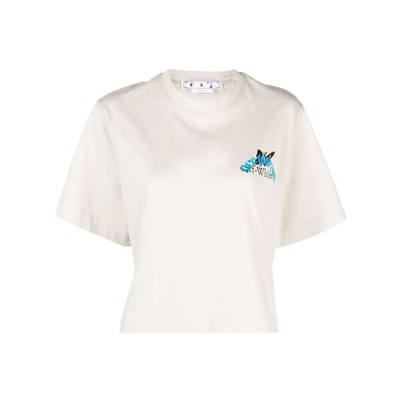 OFF WHITE Crop Tops Women's White-0
