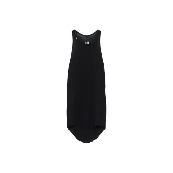 RICK OWENS Fine Ribbed Sleeveless Tank Top
