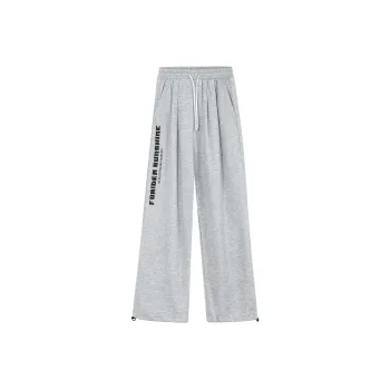 FORIDER Casual Pants Unisex Gray